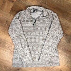 Eddie Bauer Quarter Zip Fleece Jacket Womens sz S